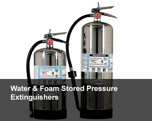 Water & Foam Stored Pressure Extinguishers